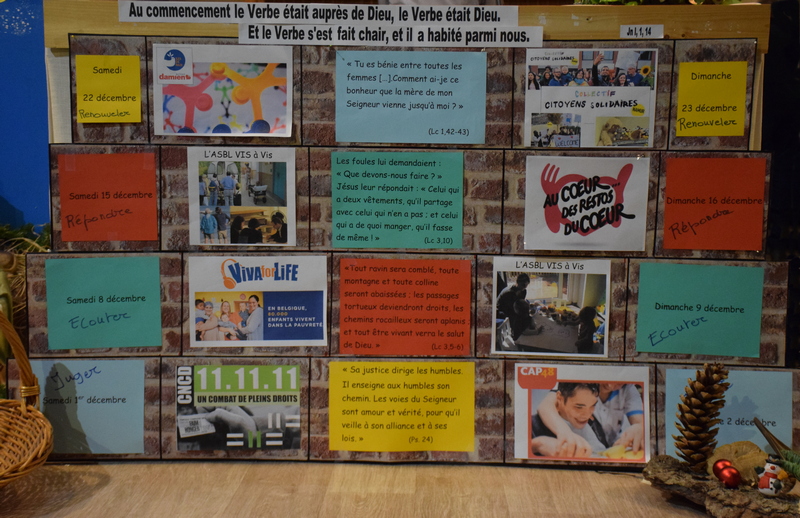 le mur de l'indifférence sur l'autel de l'Avent 2018