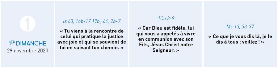 textes des lectures du premier dimanche de l'Avent