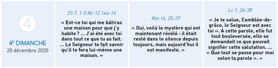 textes du quatrième dimanche de l'Avent