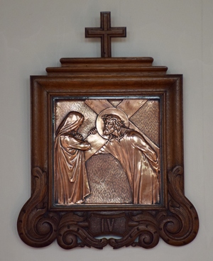 quatrième station du chemin de croix à Belgrade